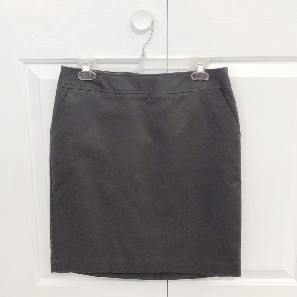 NWT! Merona Cotton Pencil Skirt in Gray
